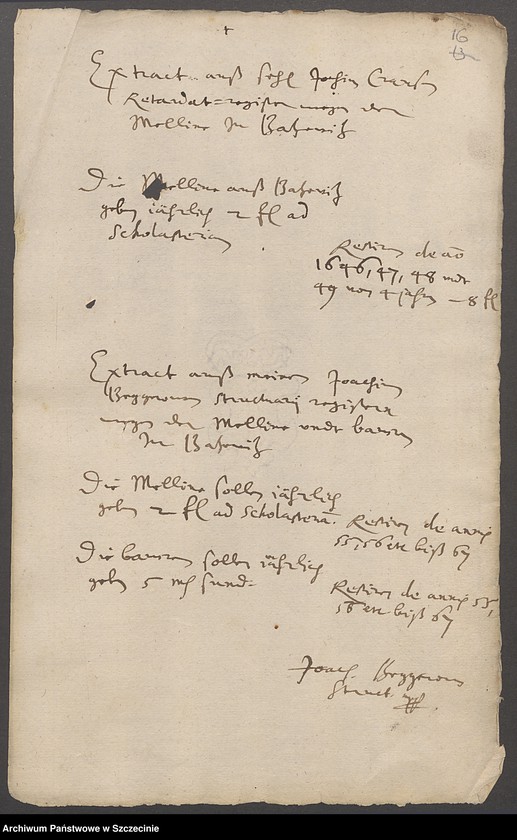 image.from.unit.number "Exekution gegen die Bauern zu Batzwitz [Baszewice]."