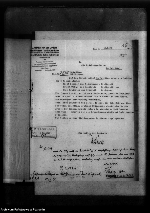 Obraz 20 z jednostki "Gräber in Petrikau (Piotrków Trybunalski)"