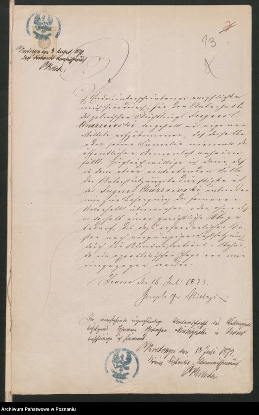 Obraz 16 z jednostki "A. betr. August Charczewski, Rechnungsführer in Iwno"