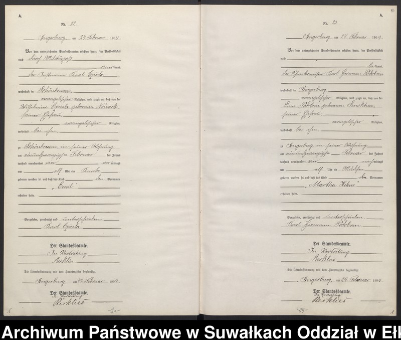 image.from.unit.number "Geburts-Neben-Register des Preussischen Standesamtes Angerburg Kreis Angerburg"