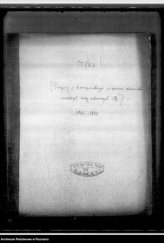 Obraz 4 z jednostki "Przepisy i korespondencja w sprawie dzienników urzędowych, ksiąg adresowanych itp.."
