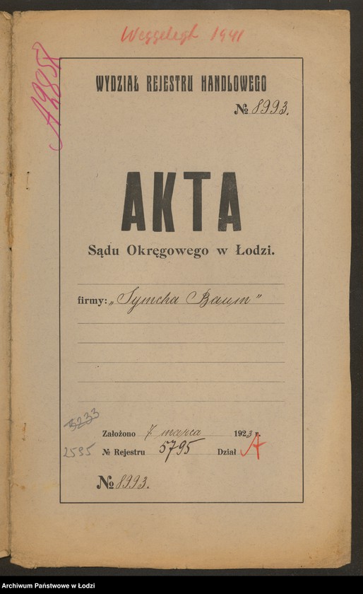 Obraz 2 z jednostki "Symcha Baum- sklep kolonialny"