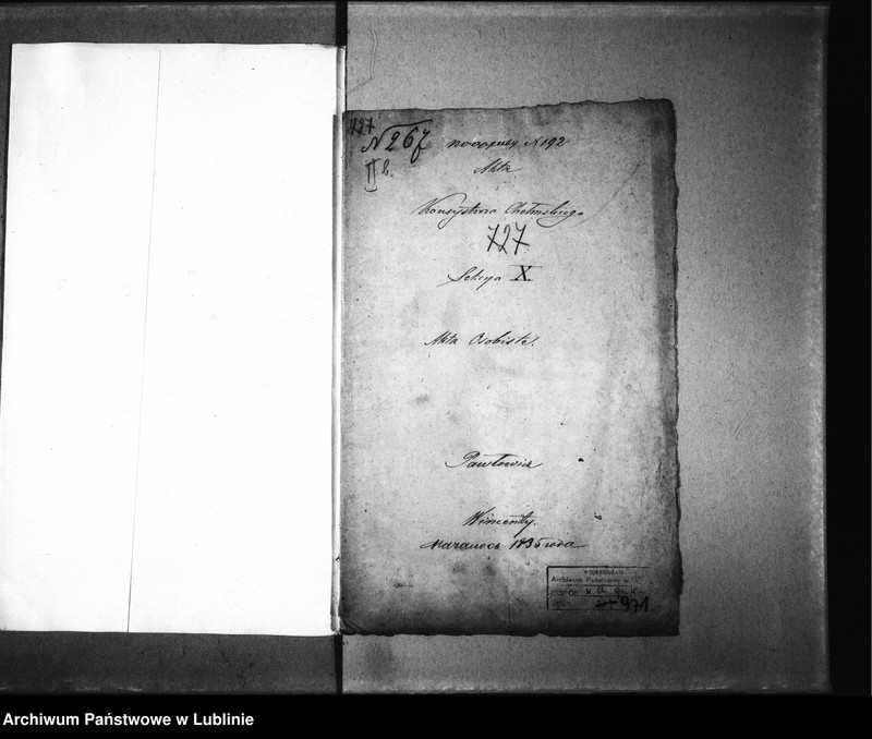 image.from.unit.number "Akta osobiste. Pawłowicz Wincenty [proboszcz parafii Grodzisk, dziekan drohicki (od 1797 r. przemianowany na sokołowski), surogator i sędzia pokoju podlaski, kanonik penitencjariusz katedralny chełmski"