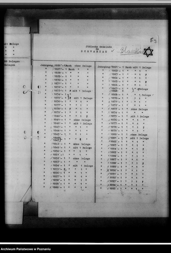 Obraz 11 z jednostki "Register der Juden, Dissidenten und Kirchenbuchduplikate [powiat kaliski]"