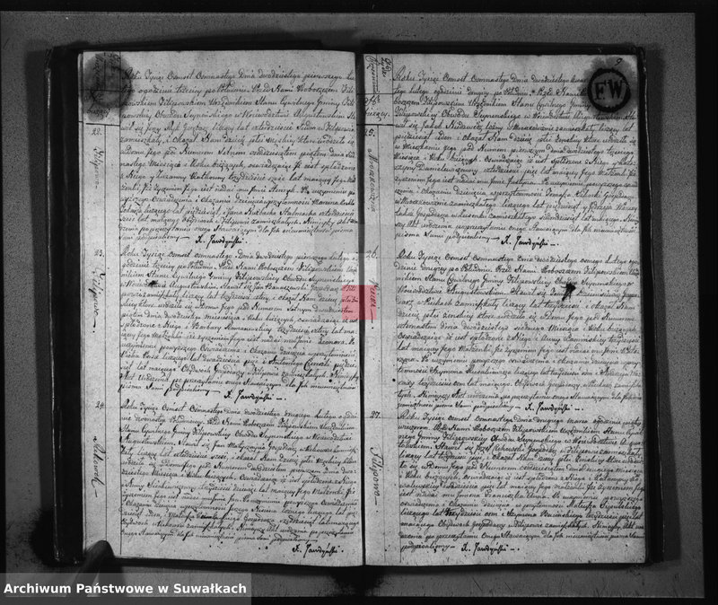 Obraz 7 z jednostki "Akta Urodzonych Gminy Filipowskiey od Dnia 1-go Stycznia 1818 R-u"