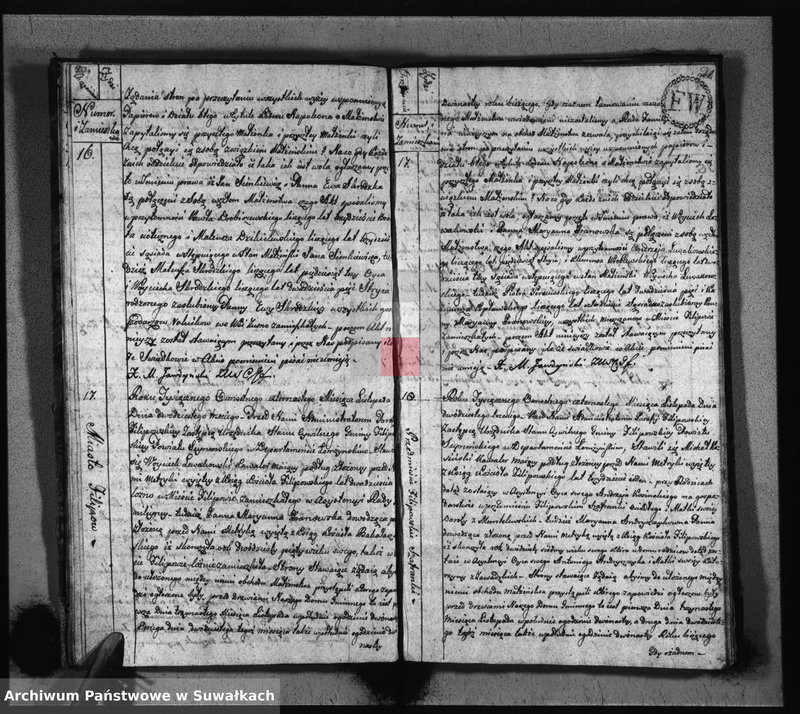 image.from.unit.number "Akta Zaślubionych Gminy Filipowskiey od 1go Stycznia 1814 R-u"