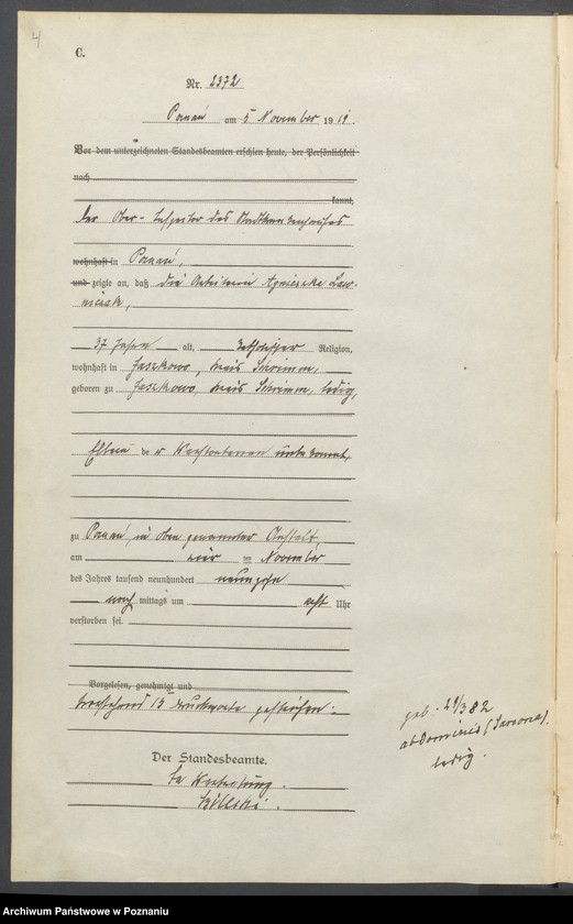 Obraz 6 z jednostki "Księga miejscowa zgonów tom VI [Rejestr główny zgonów]"