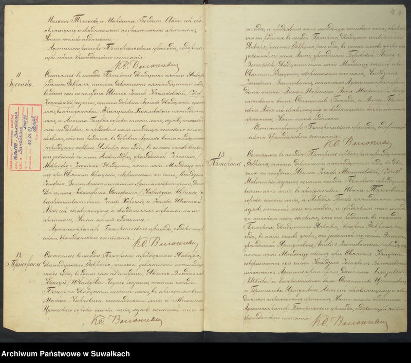 Obraz 6 z jednostki "[Księga akt urodzeń, małżeństw i zgonów parafii rzymskokatolickiej w Przerośli z 1915 roku]"