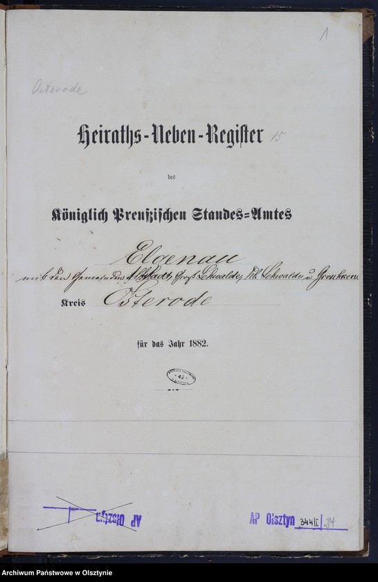 image.from.unit.number "Heiraths-Neben-Register Nr 1 - 14"