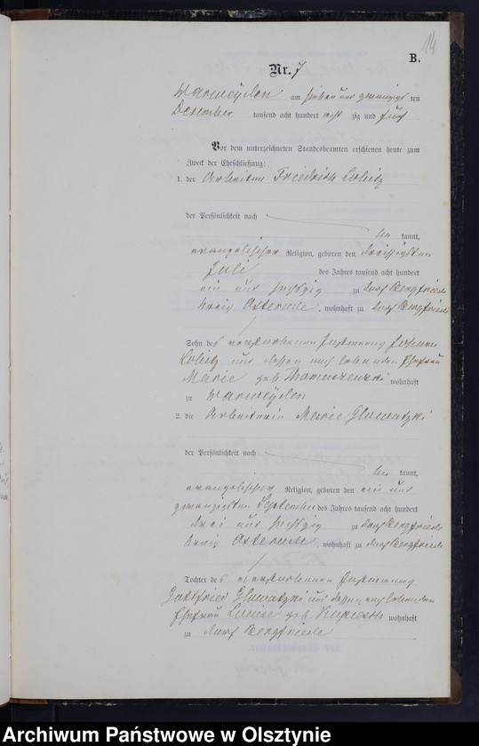 image.from.unit.number "Heiraths-Neben-Register Nr 1 - 7"