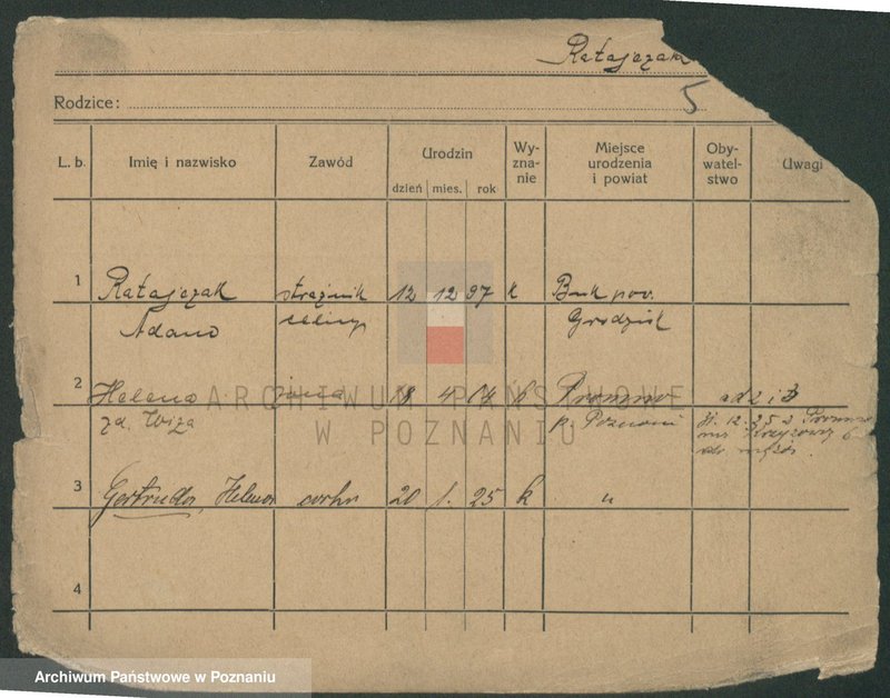 Obraz 7 z jednostki "Ratajczak (żonaci) - Ratajczyk"