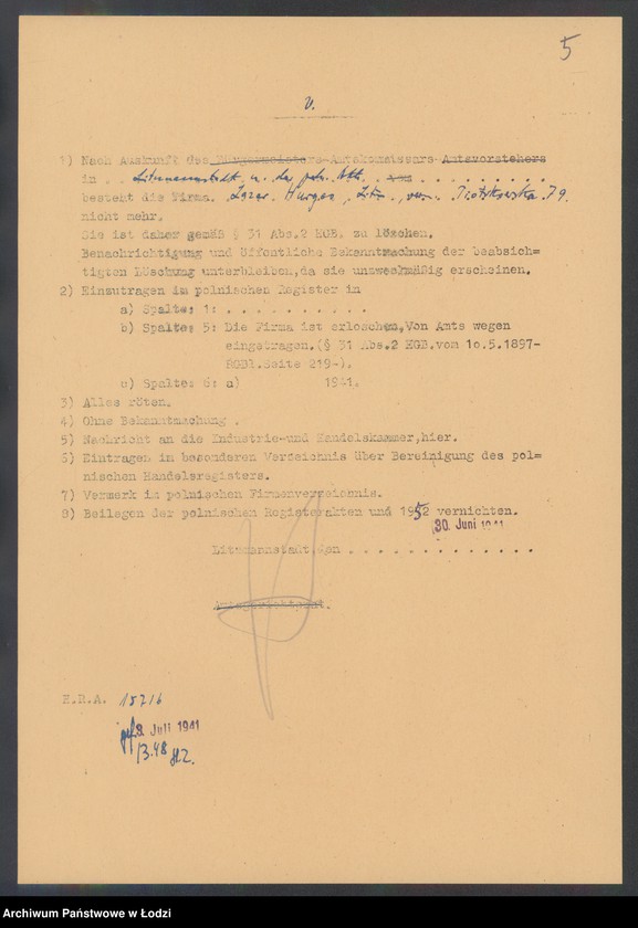 Obraz 7 z jednostki "Lazar Hurges – wyrób i sprzedaż towarów jedwabnych"