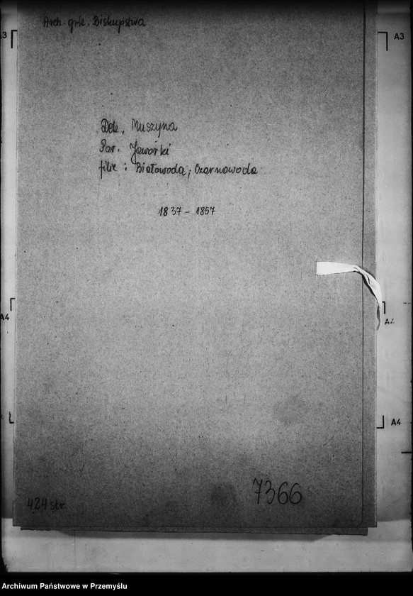 image.from.unit.number "[Kopie ksiąg metrykalnych parafii Jaworki z filiami Biała Woda, Czarna Woda (dekanat Muszyna)]"