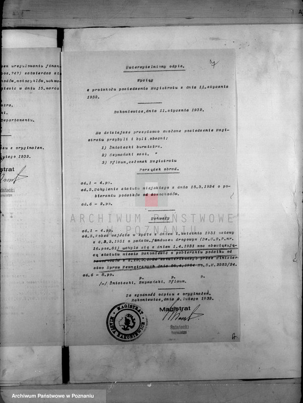 Obraz 11 z jednostki "Daniny Komunalne miasta Rakoniewice"