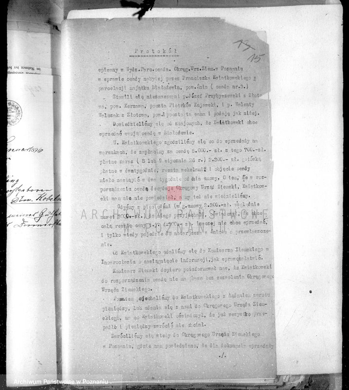 Obraz 19 z jednostki "Białowieżyn III w powiecie żnińskim osada rentowa"