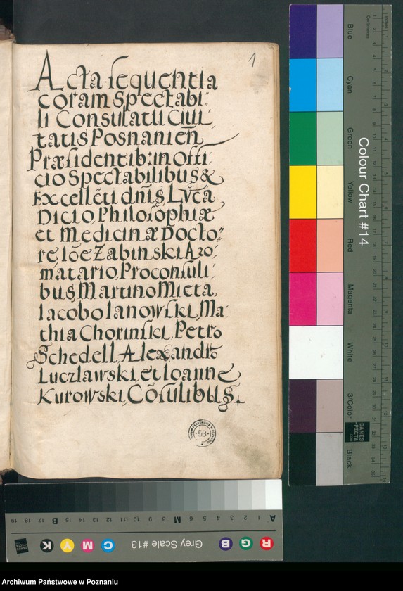 Obraz 5 z jednostki "Acta sequentia coram spectabili consulatu civitatis Posnaniensis."