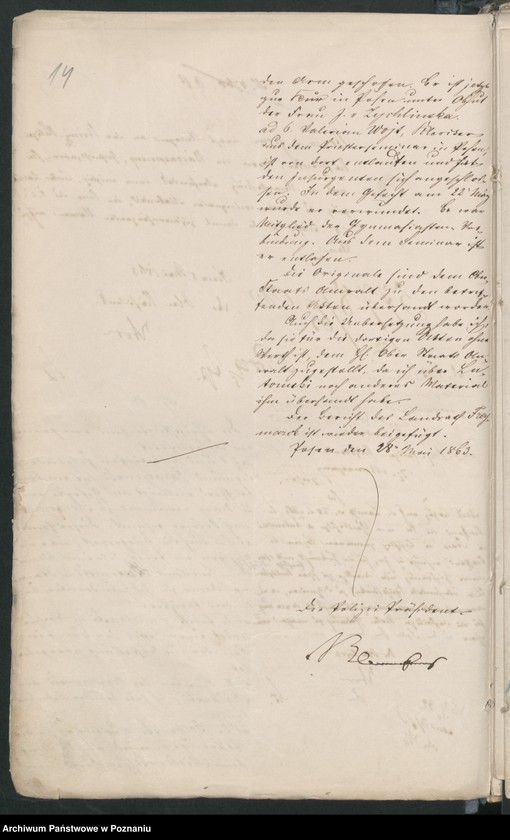 Obraz 20 z jednostki "Der Uebertritt polnischer und diesseitiger Untertanen auf preussisches und jenseitiges Gebiet während der polnischen Insurrektion und die dagegen getroffenen Massnahmen."