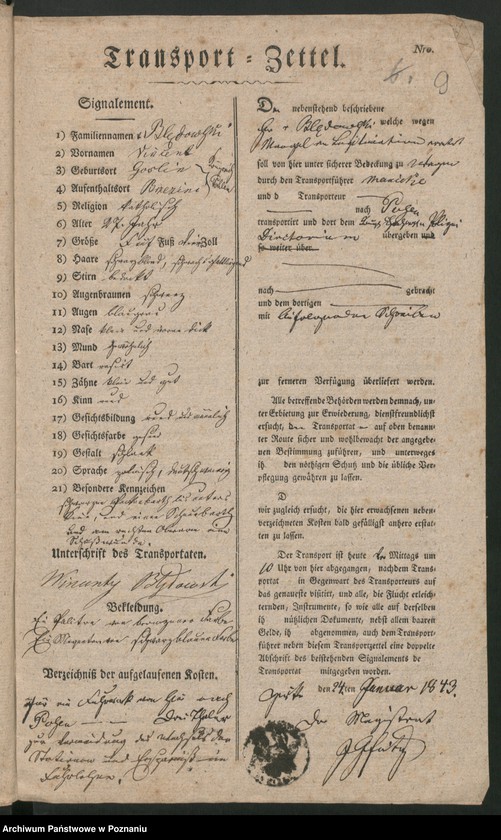 Obraz 13 z jednostki "A. betr. den Überläufer Vinzent Blendowski"