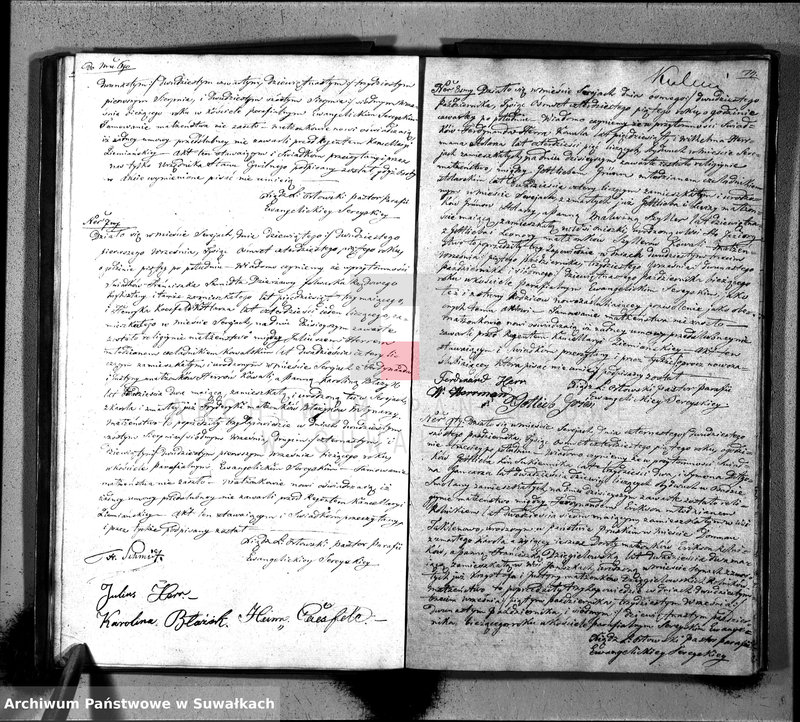 image.from.unit.number "Księga Duplikat do zapisywania aktów Urodzenia, Zaślubienia i Zeyścia w Parafii Ewangelickiey Sereyskiey w roku 1845"