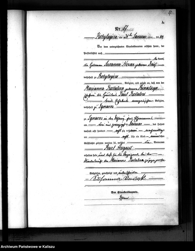 Obraz 20 z jednostki "[Księga urodzeń]"