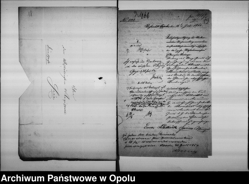 Obraz 15 z jednostki "Acta des Magistrats zu Oppeln betreffend: die Reparatur der Thurm-Uhr durch Garbe und Schoenheid und Anfertigung einer Neuen durch C. Weiss de Anno 1844"