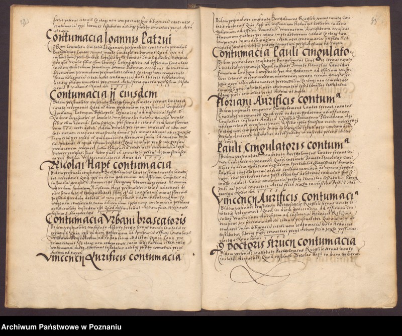 Obraz 20 z jednostki "Liber contumaciarum"