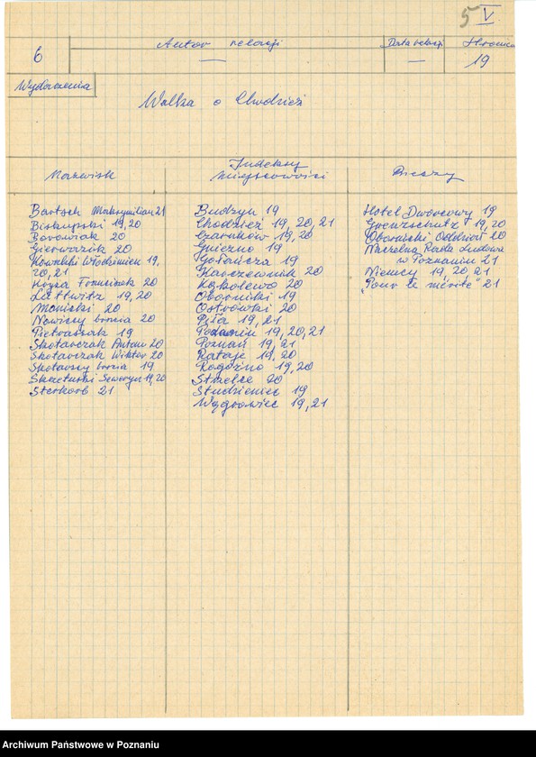 Obraz 17 z jednostki "Relacje i wspomnienia dotyczące powstania wielkopolskiego: 1. Chodzież, powiat Chodzież, województwo poznańskie."