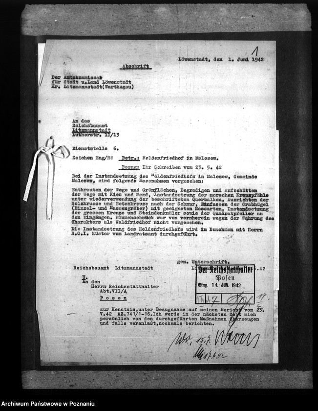 Obraz 5 z jednostki "Cmentarz poległych żołnierzy niemieckich w Małczewie"