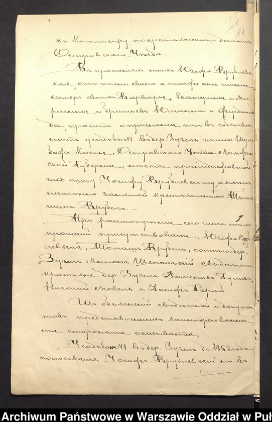 image.from.unit.number "O urządzaniu chłopów byłej rządowej wsi Zuzel wchodzącej w skład byłej ekonomii Kałęczyn, gm. Szulborze Koty"