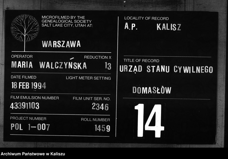 Obraz 1 z jednostki "[Księga małżeństw]"