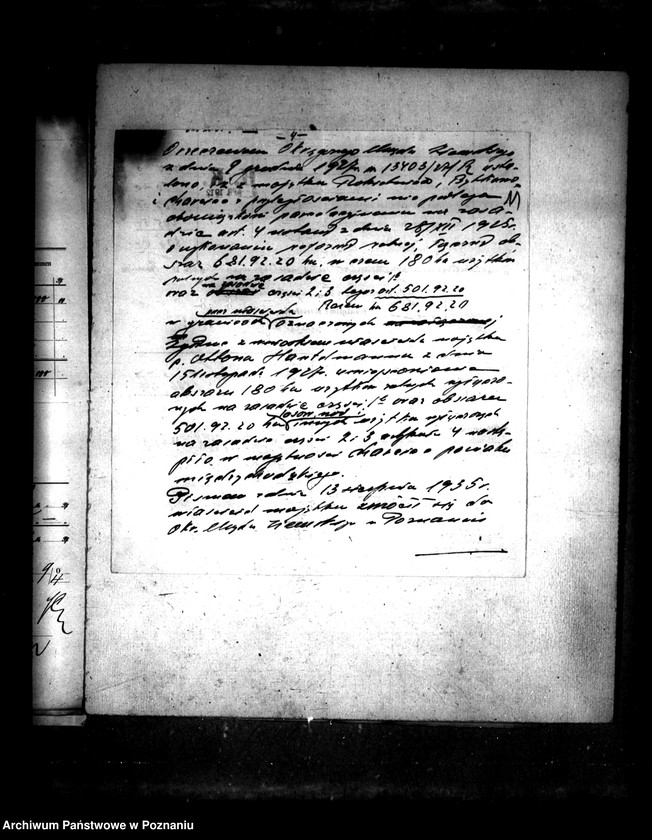 Obraz 16 z jednostki "Majątek Charcice i Izdebno powiatu międzychodzkiego i majątek Rokietnica powiatu poznańskiego wyłączenie z art.. 4 ustawy o reformie rolnej"