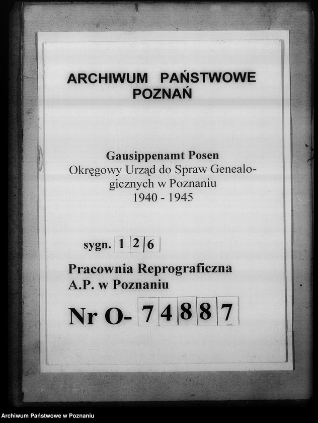 Obraz 1 z jednostki "Aussendienststelle Gostingen [Gostyń]. Dienstbesprechungen"