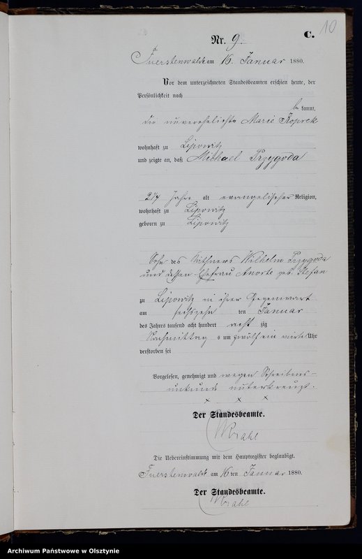 image.from.unit.number "Sterbe-Neben-Register Nr 1 - 175"