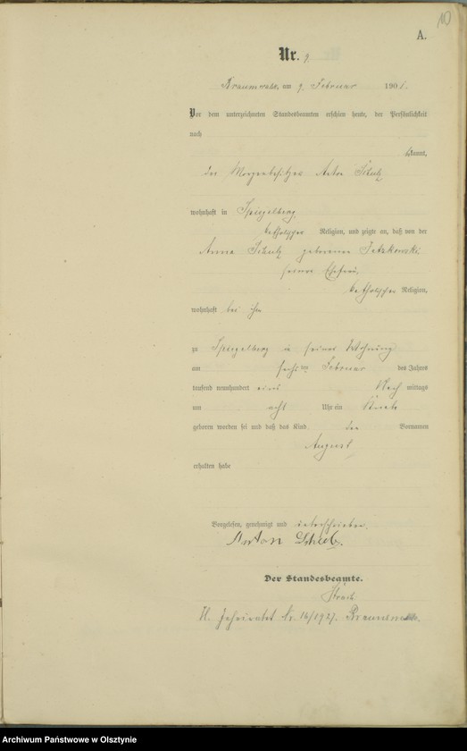image.from.unit.number "Geburts-Haupt-Register Nr 1 - 72"