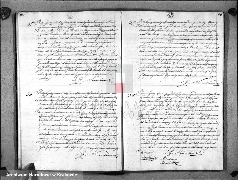 image.from.unit.number "AKTA URODZIN Parafii S go Floryana na Rok 1854"