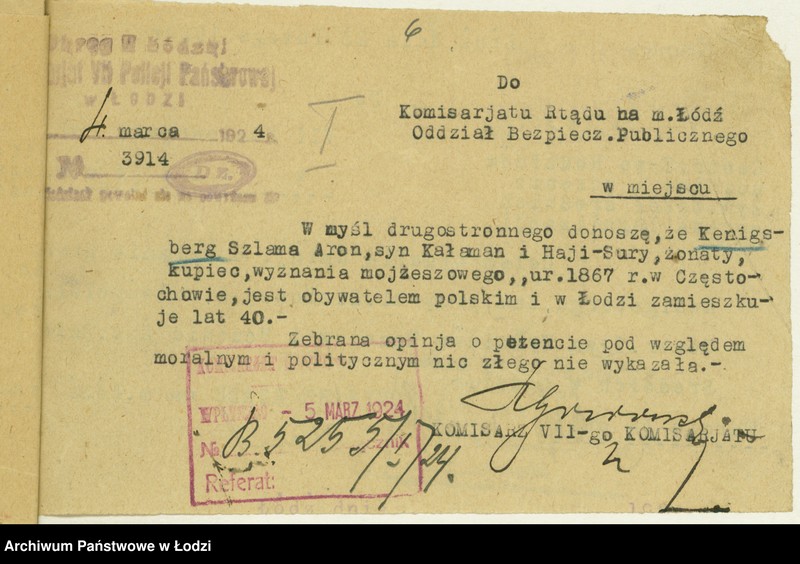 Obraz 9 z jednostki "Centralne T-wo Rodziców Uczniów i Uczennic Żydowskich Szkół Średnich w Łodzi"