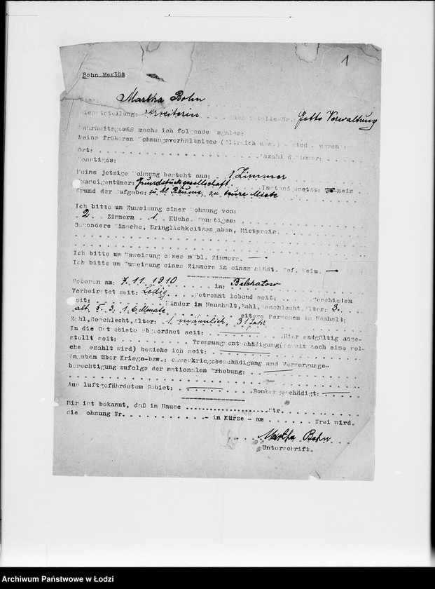 Obraz 5 z jednostki "[Ankiety personalne urzędników i robotników]"