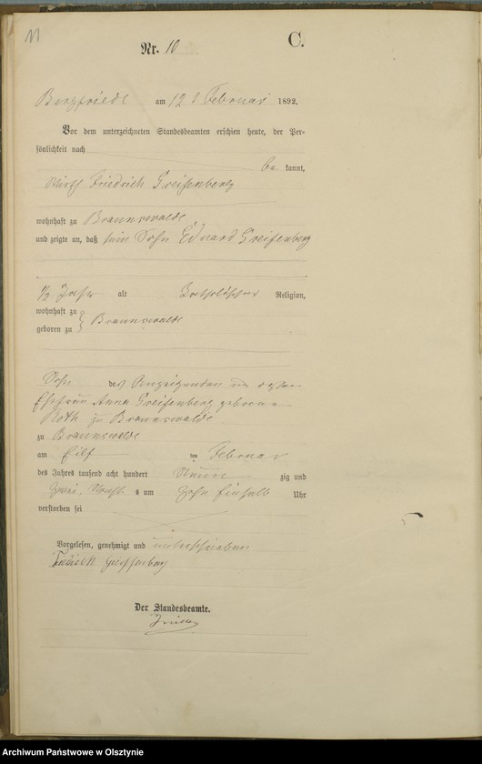 image.from.unit.number "Sterbe-Haupt-Register Nr 1 - 51"