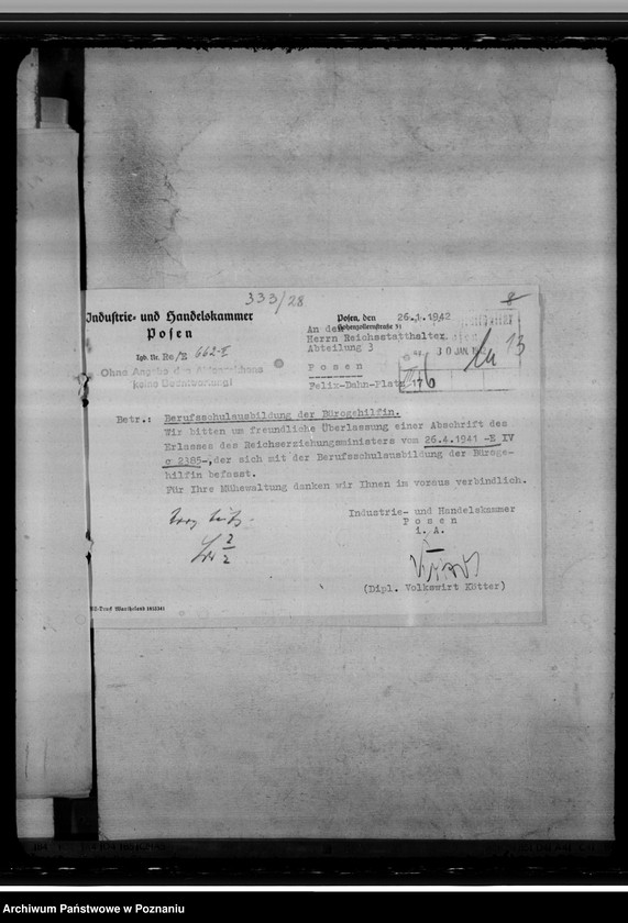 Obraz 17 z jednostki "Bürogehilfinnen. Kaufmännische Berufsschulen"