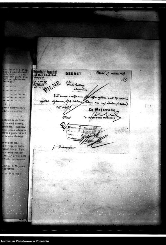 Obraz 17 z jednostki "Sprawy ogólne dotyczące wyłączeń z art.. 4 i 5 ustawy o wykonaniu reformy rolnej z terenu powiatu inowrocławskiego"