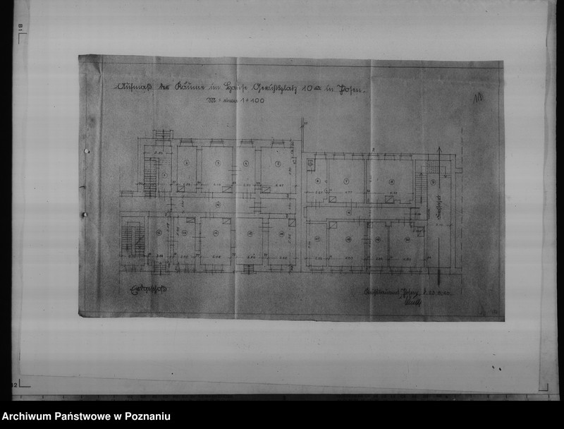 Obraz 15 z jednostki "Oberlandesgericht in Posen, Gerichtsplatz 10a. - sprawy budowlane"