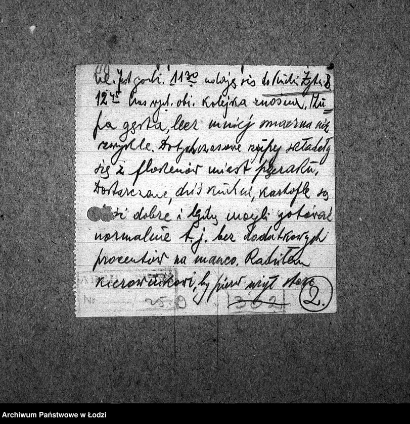 Obraz 6 z jednostki "[Kuchnia nr 302, ul. Żytnia 8. Kuchnia, ul. Żytnia 20. Działalność kuchni, personel, konsumenci, kontrole]"