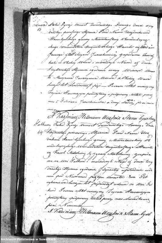 image.from.unit.number "Akta Umarłych Gminy Mirosławskiey na Rok 1823"