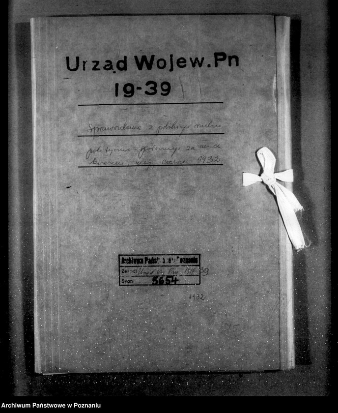 Obraz 4 z jednostki "Sprawozdania z polskiego legalnego ruchu polityczno-społecznego za miesiące kwiecień, maj, czerwiec 1932 r."