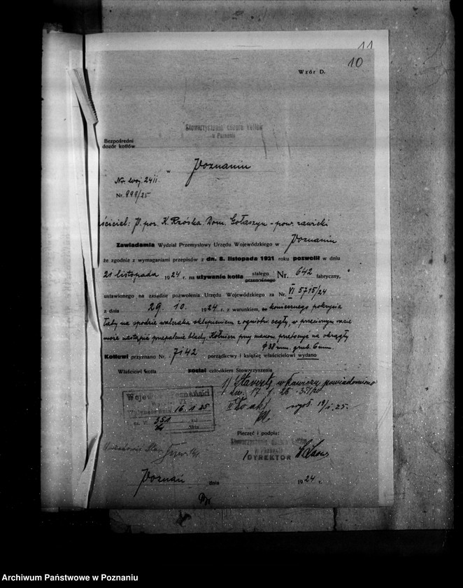 image.from.unit.number "Gorzelnia rolnicza K. Rzóski w Gołaszynie powiat rawicki nr woj. kotła 2411"
