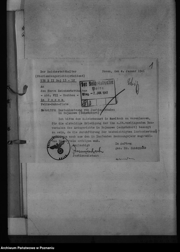 Obraz 5 z jednostki "Amtsgericht Schmückert - Bojanowo"