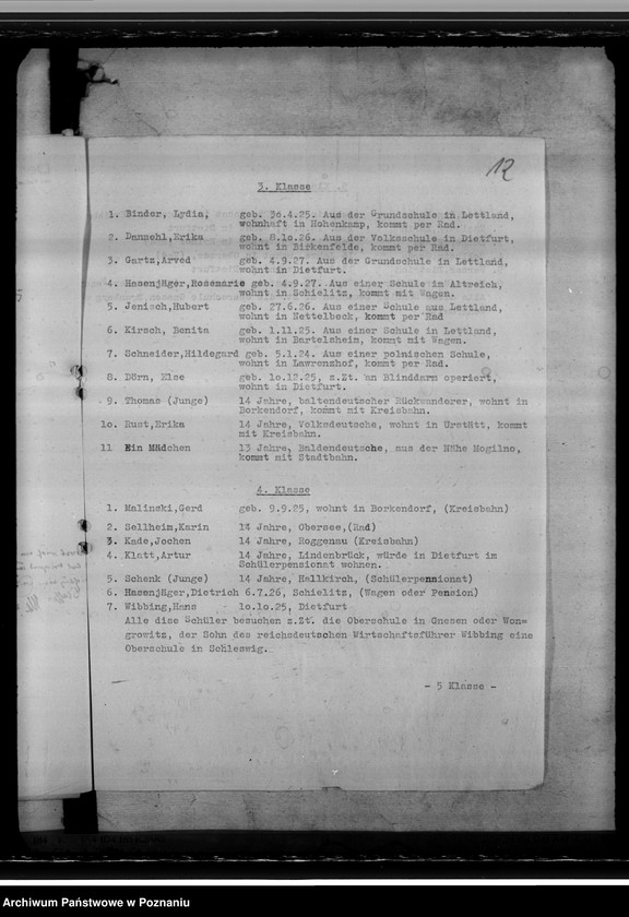 Obraz 16 z jednostki "Oberschulen in Dietfurt (Żnin), Wongrowitz und Gnesen"