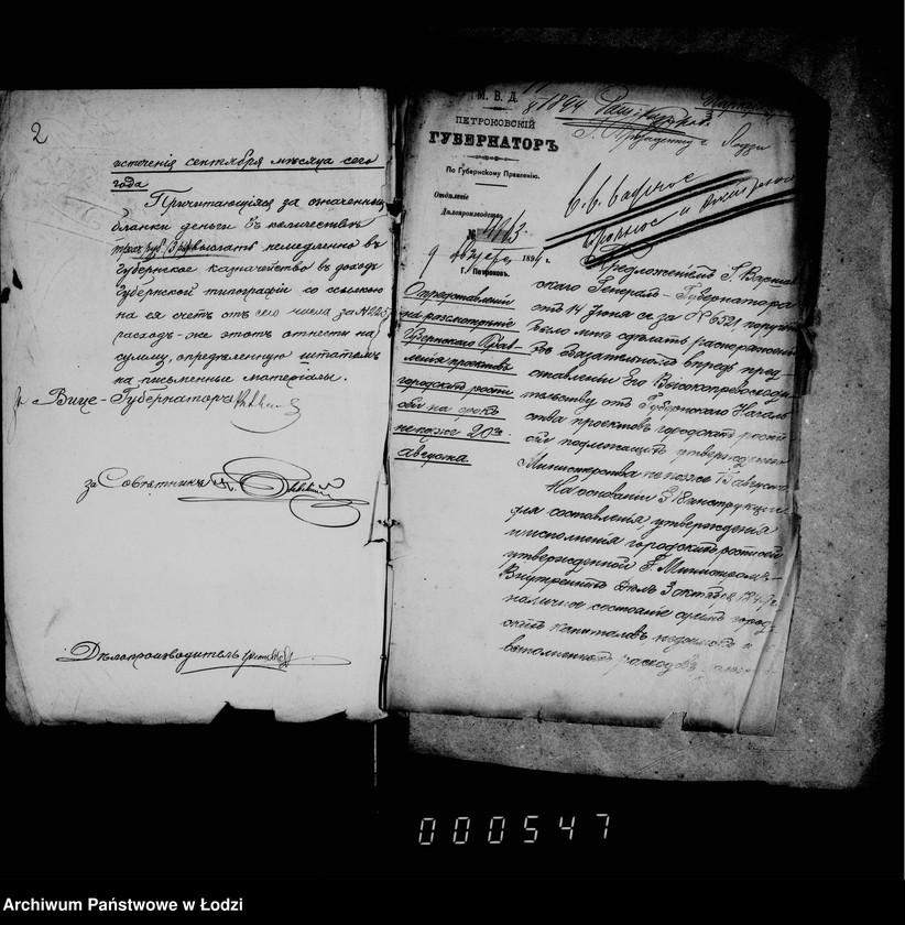 Obraz 7 z jednostki "O gorodskoj rospisi na 1895 g."