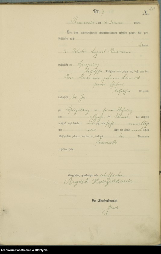 image.from.unit.number "Geburts-Haupt-Register Nr 1 - 100"