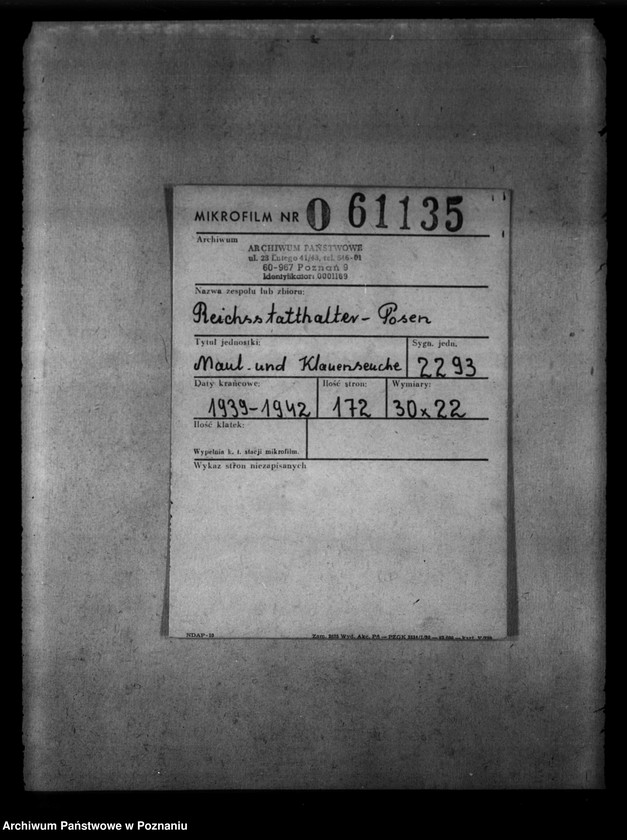 Obraz 2 z jednostki "Maul - und Klauenseuche"